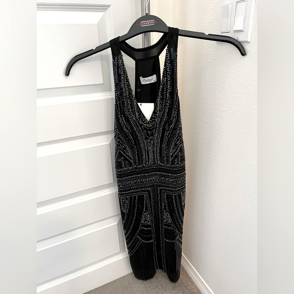 Black beaded dress BNWT